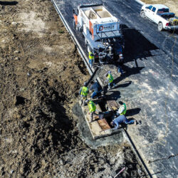 Daigle Industries pouring roadside