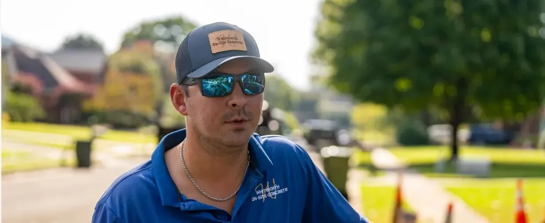 Devan Whitworth, volumetric concrete mixer customer